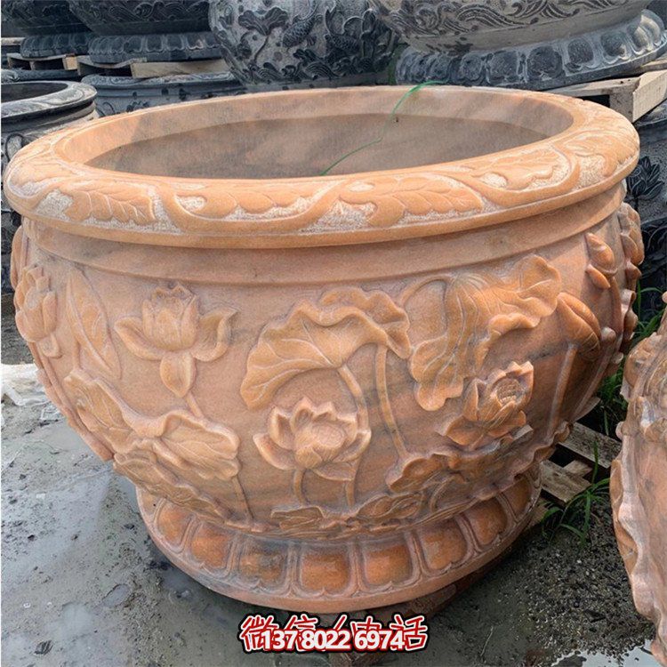 精美仿古大理石石雕擺件，點綴室內庭院，完美裝點魚缸