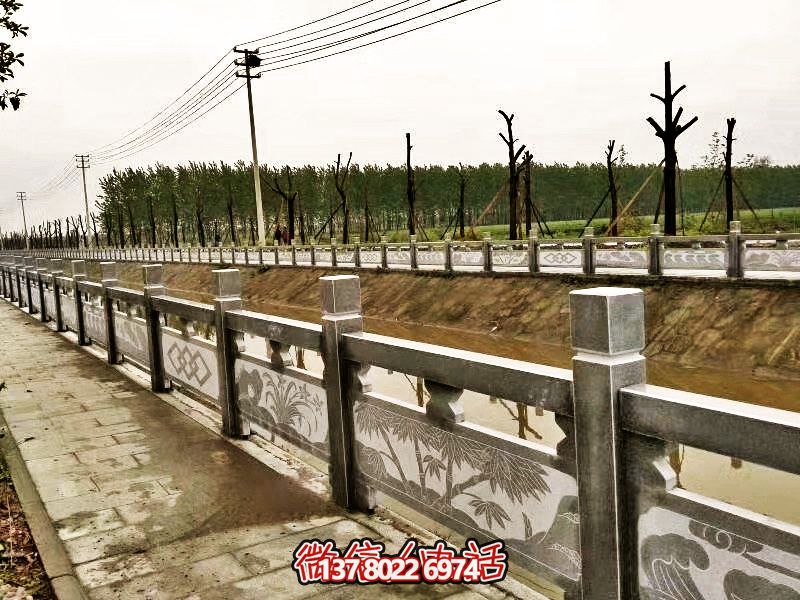 美化城市河道，完美防護(hù)欄桿，大理石裝飾