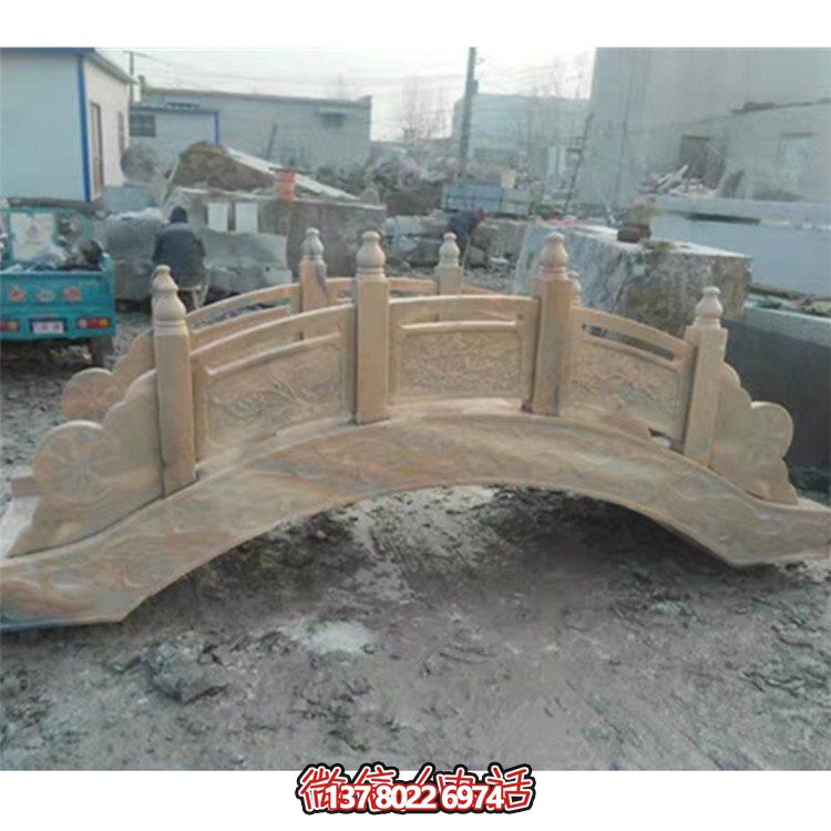 精美花崗巖雕刻石拱橋，為您的庭院裝飾添彩