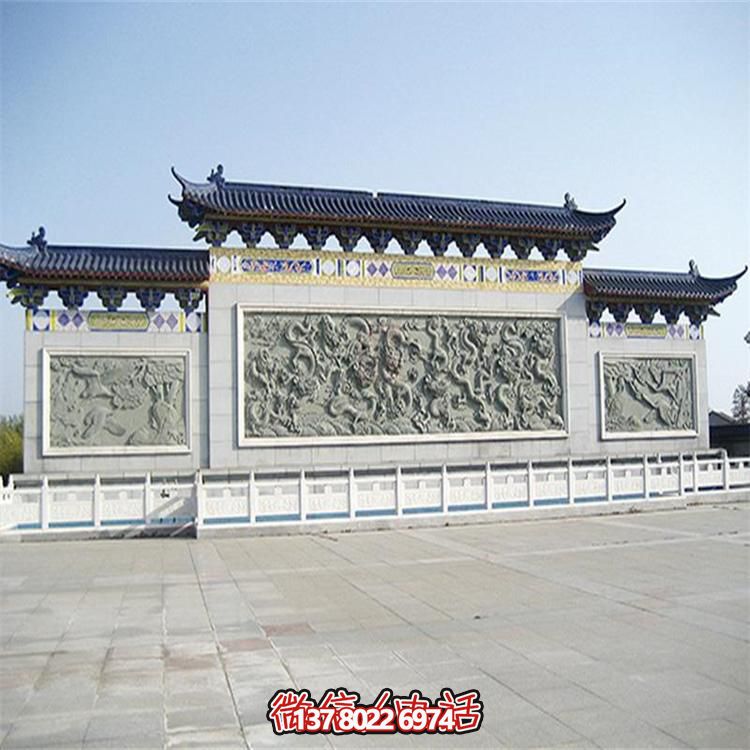大理石雕刻景觀浮雕、大型影壁壁畫、雕塑藝術(shù)裝置