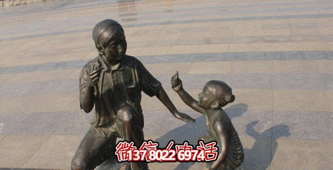 母女銅雕一次游覽公園、參與游戲、體驗(yàn)雕塑的絕佳體驗(yàn)