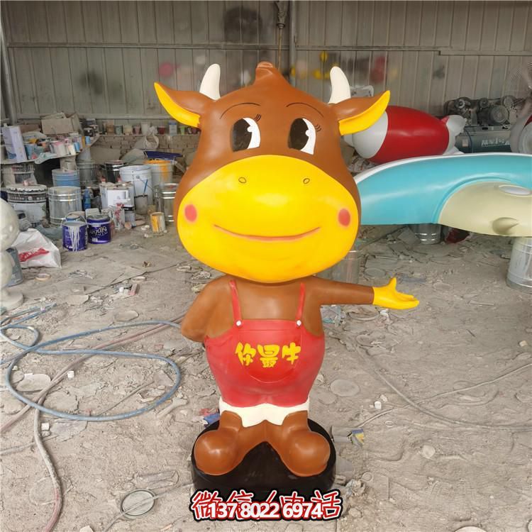 多彩玻璃鋼雕塑，精美卡通公仔，裝點(diǎn)你的店鋪