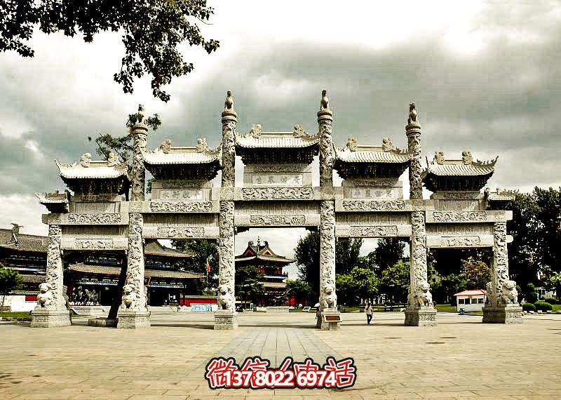 五門浮雕牌坊，美化大型景區(qū)廣場
