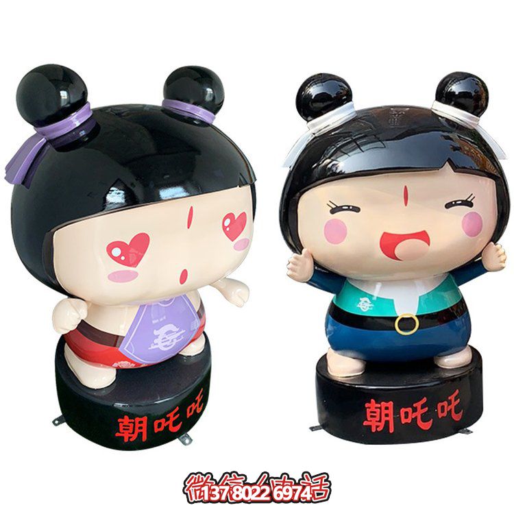 玻璃鋼公仔擺件，精美卡通裝飾品
