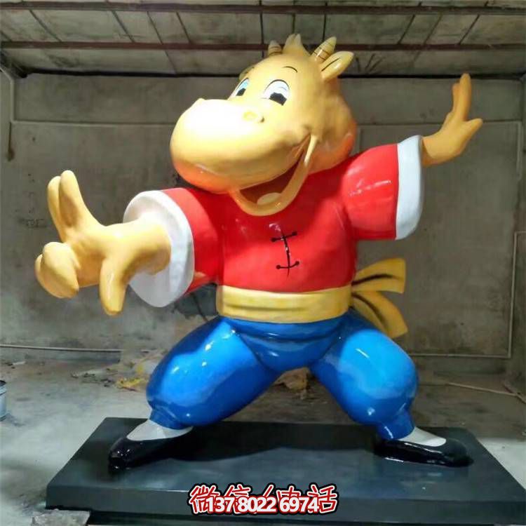 可愛牛雕塑，點(diǎn)綴商業(yè)、戶外和園林景觀