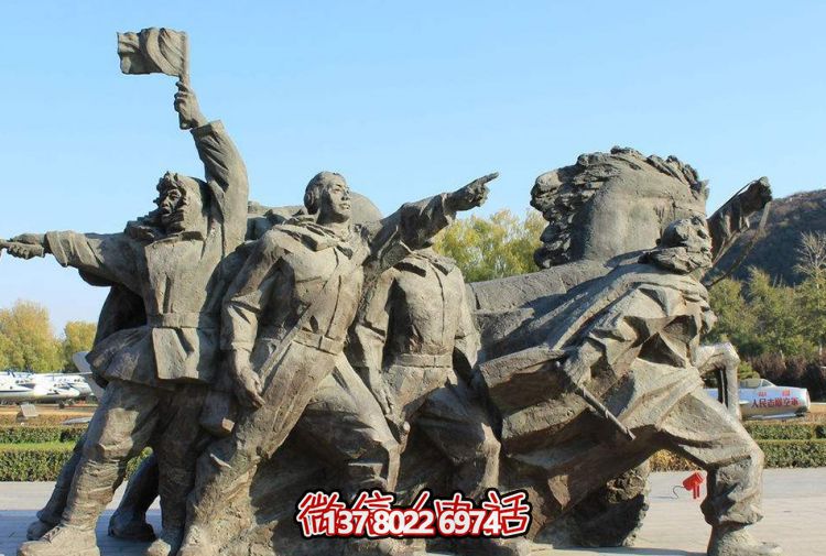 大型石雕景觀(guān)擺件，為廣場(chǎng)增添創(chuàng)意人物氣息