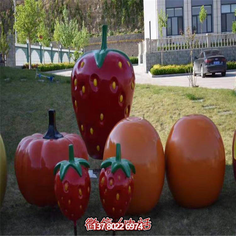 仿真水果玻璃鋼雕塑，景觀小品擺放采摘