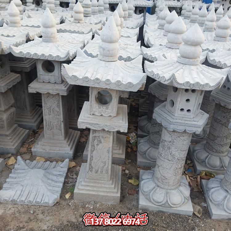 精美手工雕刻青石中式石燈擺件，打造完美園林裝飾