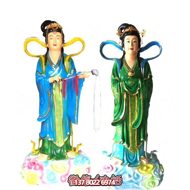 七仙女玻璃鋼雕塑，打造完美園林