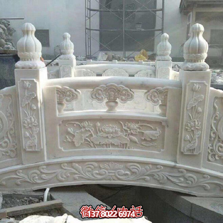 欣賞大理石雕塑的美景，玩轉(zhuǎn)庭院石拱橋