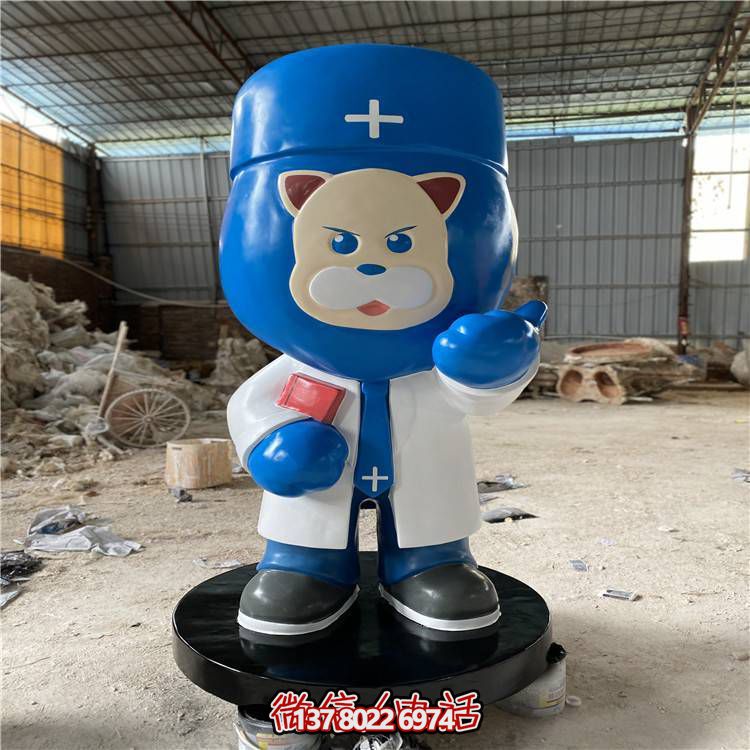 創(chuàng)意玻璃鋼動(dòng)物形象擺件