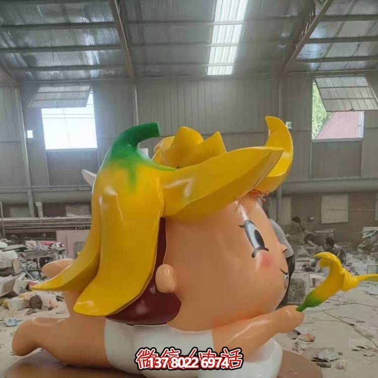 玻璃鋼戶外裝飾擺件，精致美觀、趣味卡通人物景觀