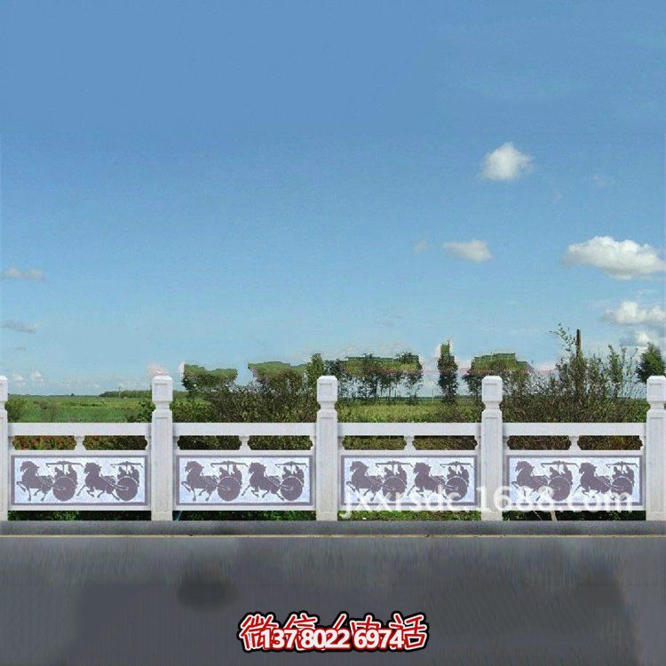 花崗巖石欄板，雕刻多種樣式