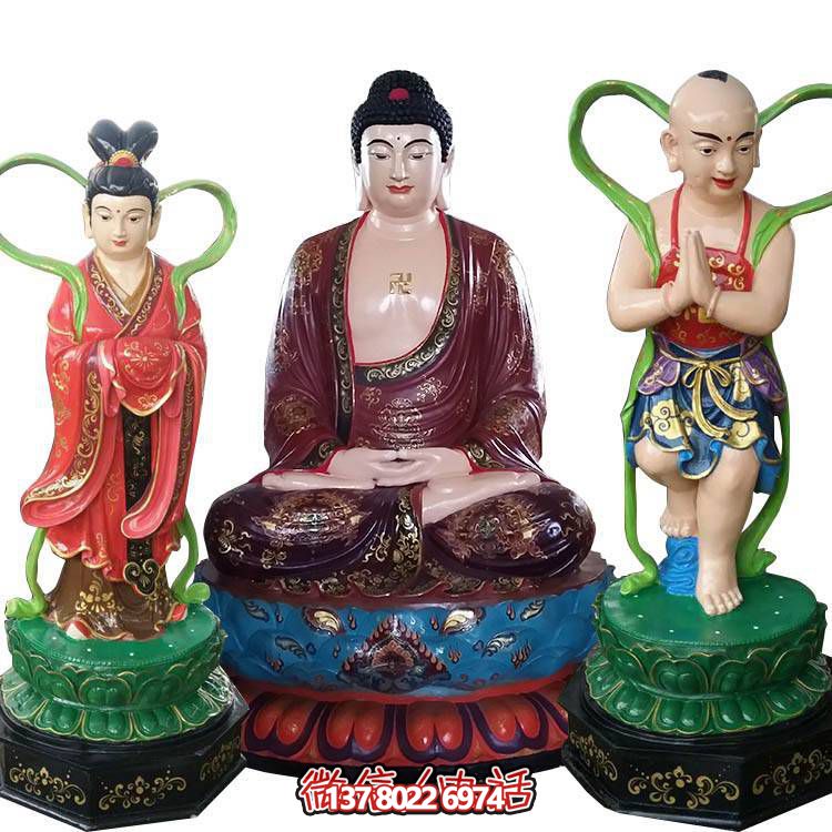 融合玻璃鋼、玻璃、彩繪技術(shù)的戶外景觀如來雕塑