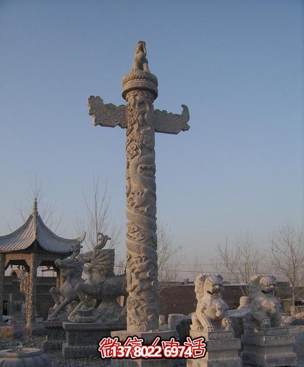 精美漢白玉雕塑，華美石龍表現(xiàn)中華文化之美