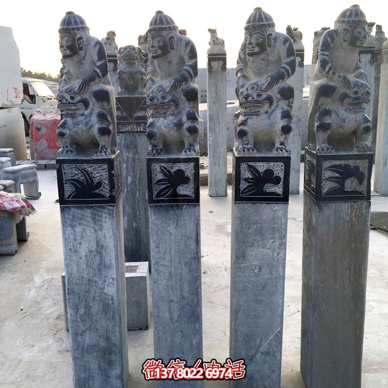 精美絕倫的拴馬柱擺件，裝飾你的庭院門口