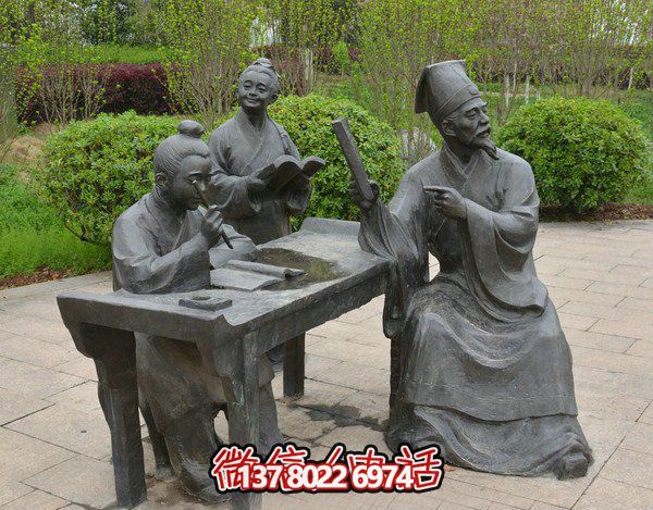 古代庭院景區(qū)，一起讀書、雕塑、感受古風(fēng)