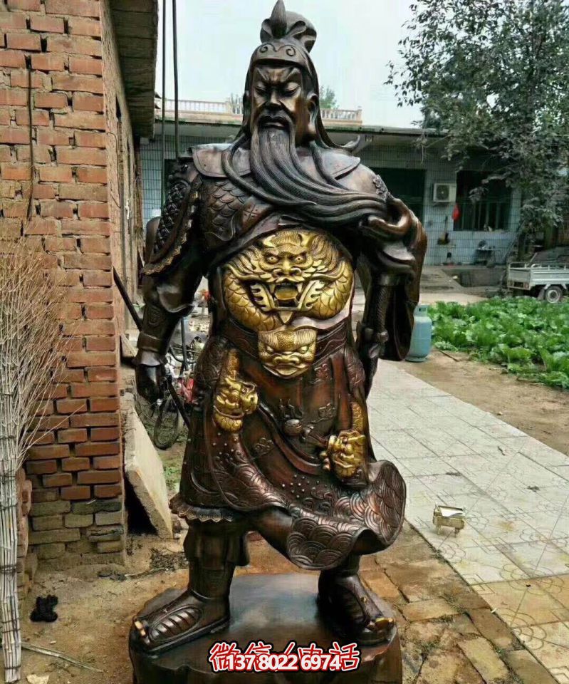 關(guān)公銅雕，大型景區(qū)寺廟開(kāi)業(yè)招財(cái)供奉雕塑