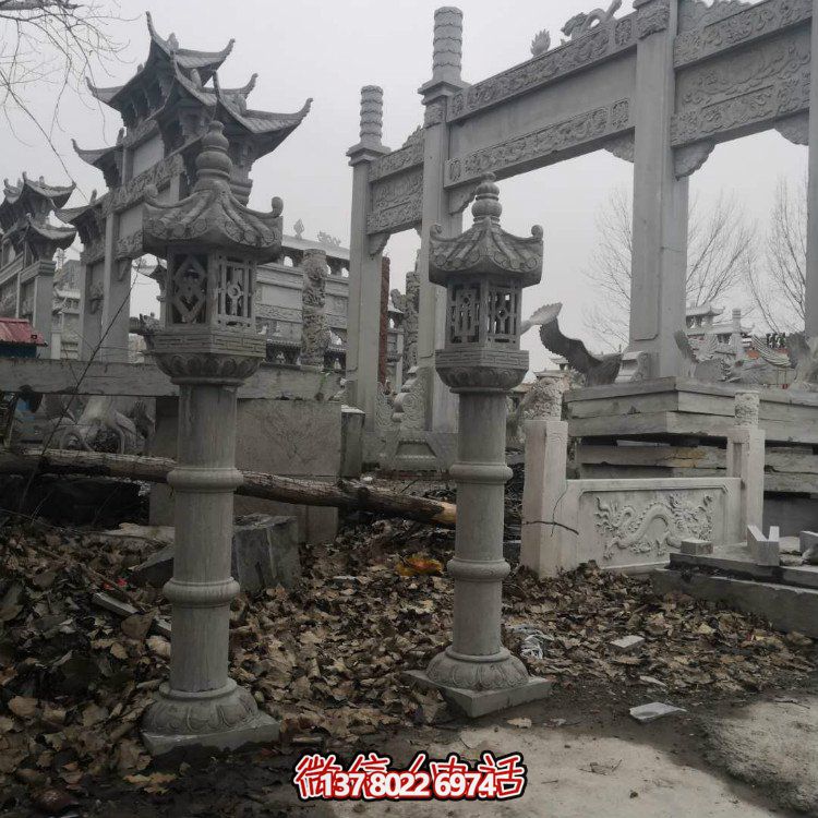 精美石雕創(chuàng)意石燈，提升庭院景觀美感