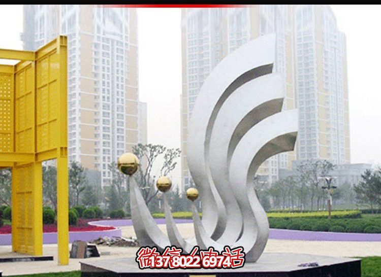 鳳凰不銹鋼雕塑，點(diǎn)亮公園廣場(chǎng)