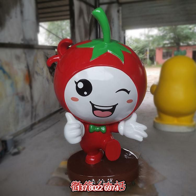 玻璃鋼雕刻卡通公仔擺件，新農(nóng)村落景觀園林裝飾