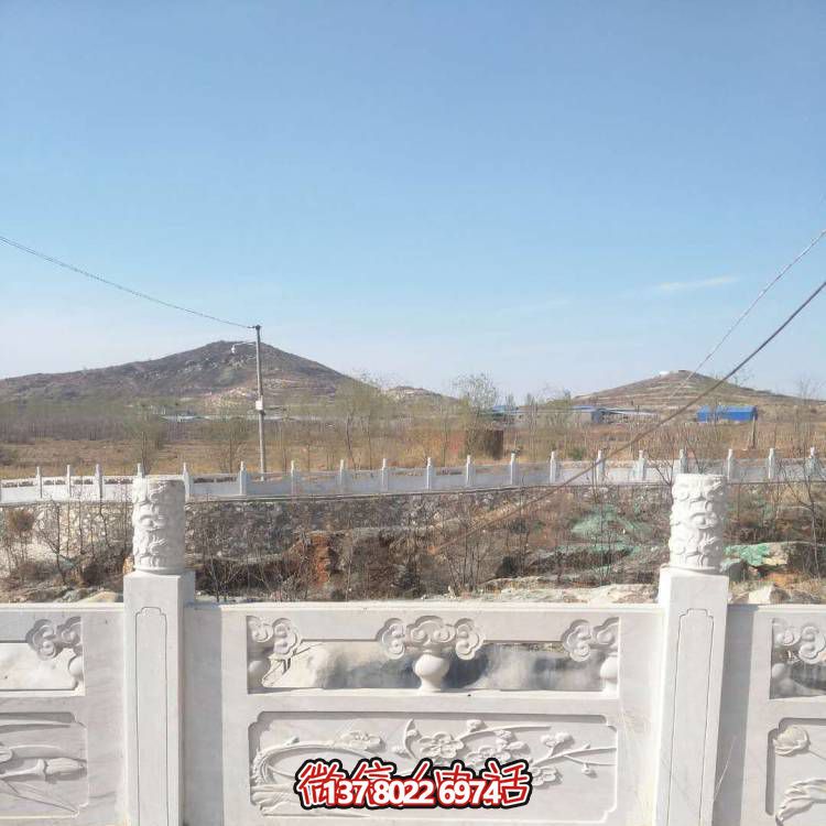 漢白玉防護欄桿，裝飾美化河道景區(qū)