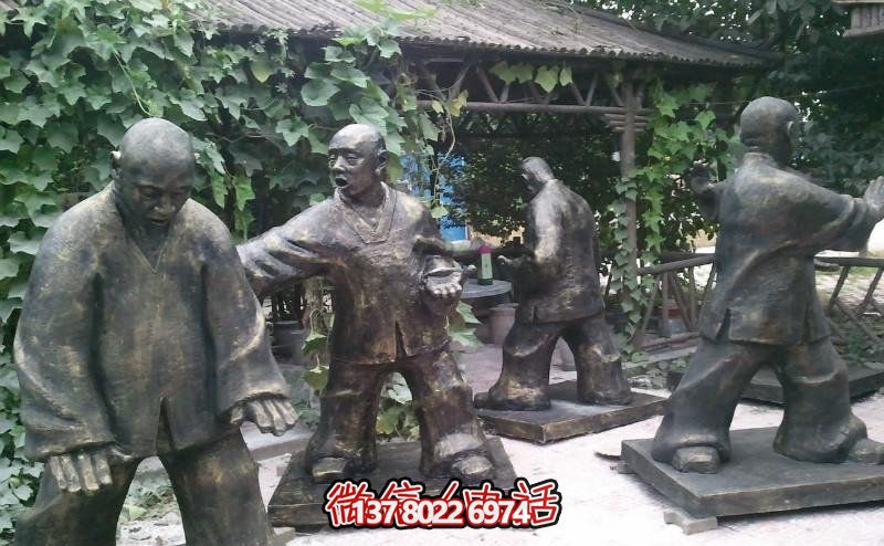 玻璃鋼雕塑景觀，為廣場練功夫人注入靈動之物