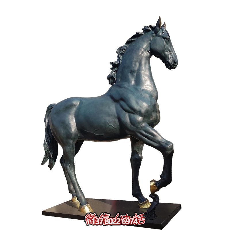 玻璃鋼馬雕塑，大型仿真動(dòng)物裝置，裝飾景區(qū)、廣場(chǎng)