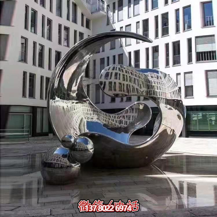 高品質(zhì)不銹鋼大型雕塑，精美戶外園林景觀