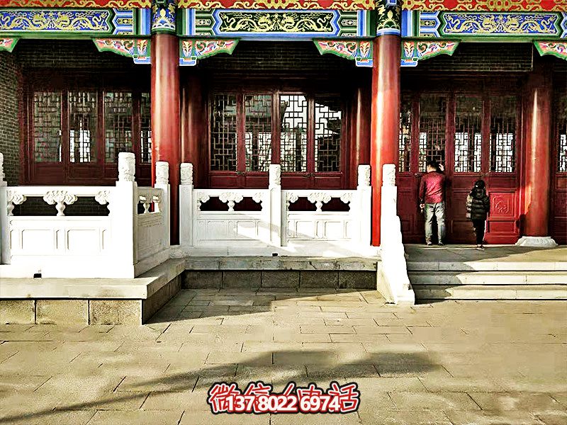 唯美古典，精致古建筑——漢白玉雕刻欄桿扶手