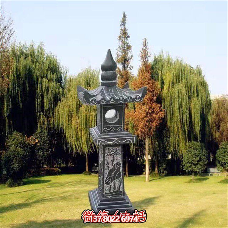 精美青石石雕石燈景觀擺件，裝點你的戶外庭院