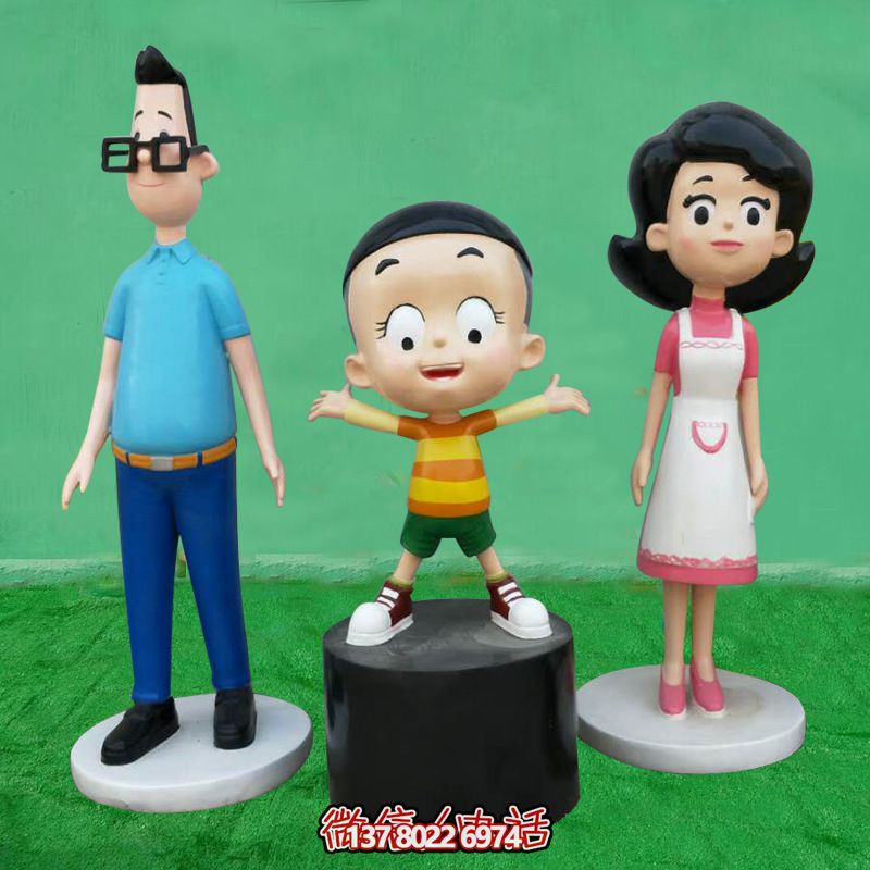 玻璃鋼卡通人物雕塑，為游樂園增添彩繪驚喜