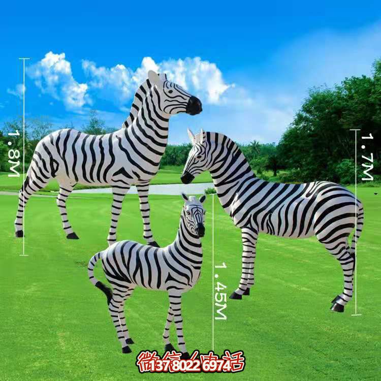 斑馬仿真擺件，帶來動物園的美好回憶