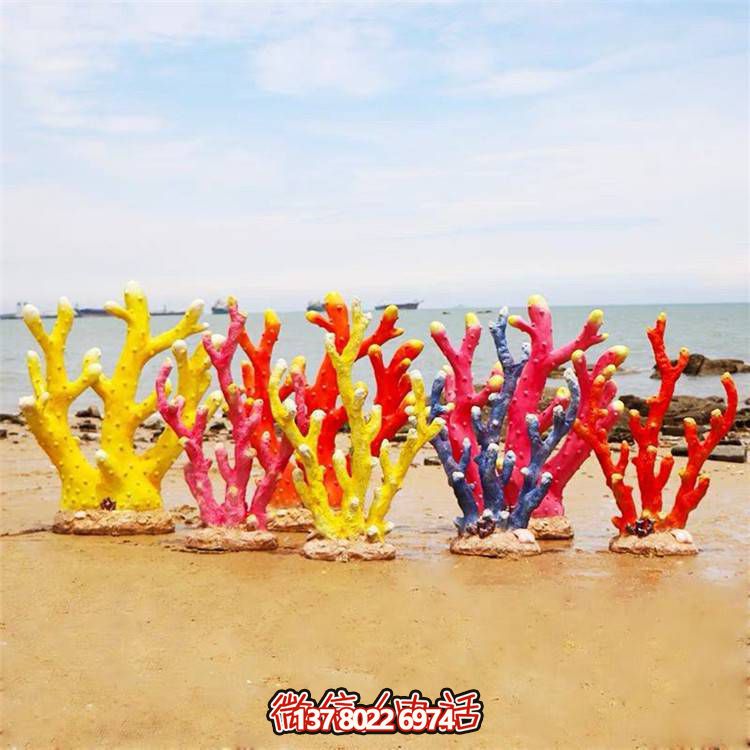 萌趣海豹玻璃鋼珊瑚擺件，溫馨卡通創(chuàng)意裝飾