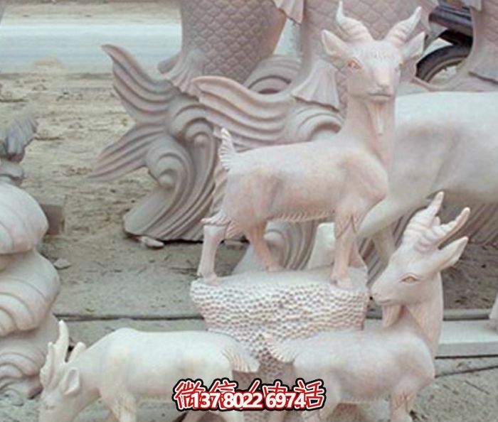 開泰三陽(yáng)石雕仿真山羊庭院裝飾