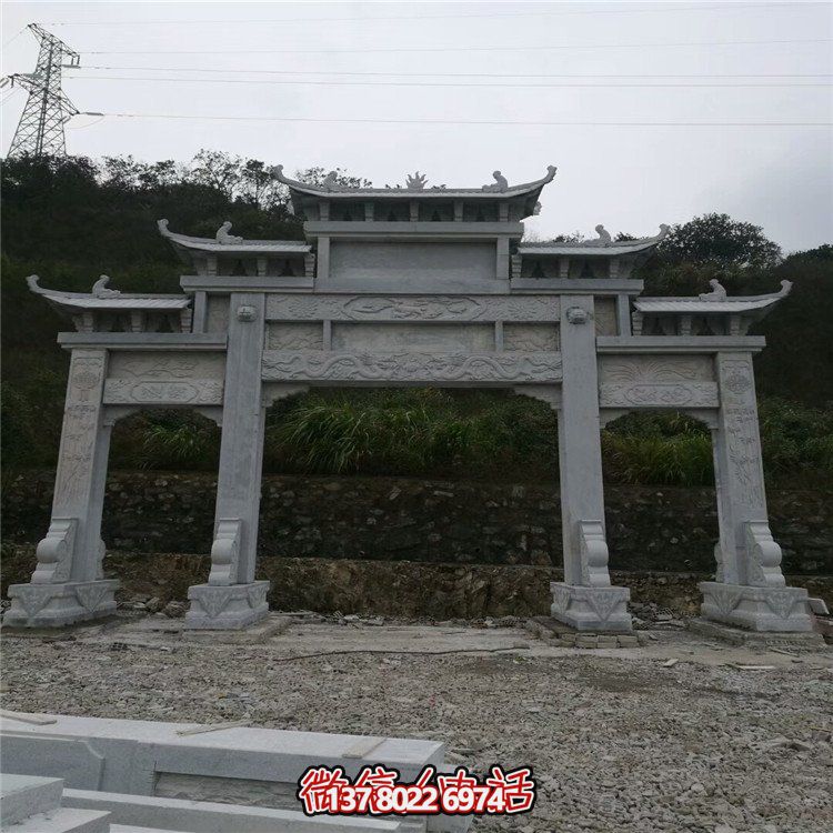 大型石雕牌坊，給你一個美麗的家園