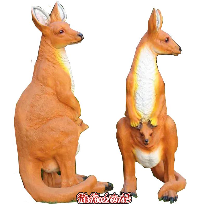 大型袋鼠雕塑，景觀完美打造公園景區(qū)