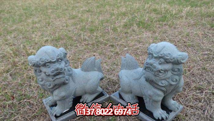 精美創(chuàng)意獅子大理石擺件，為戶外園林景觀增添更多美感