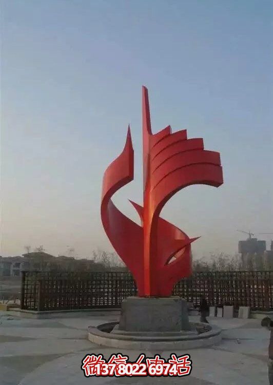 大型不銹鋼景觀雕塑，室外裝飾藝術(shù)精美