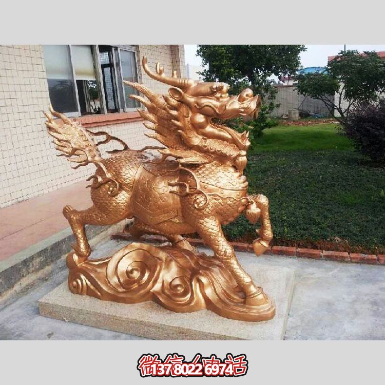 非凡精致的不銹鋼麒麟雕塑，裝點(diǎn)你的別墅庭院