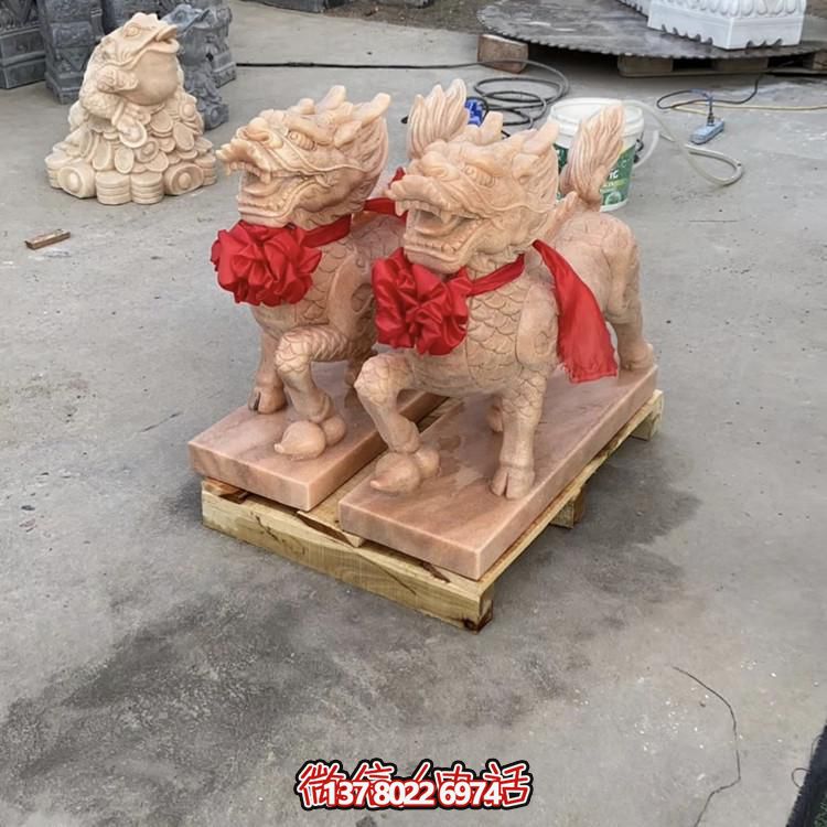 企業(yè)工廠(chǎng)晚霞紅鎮(zhèn)宅招財(cái)麒麟雕塑