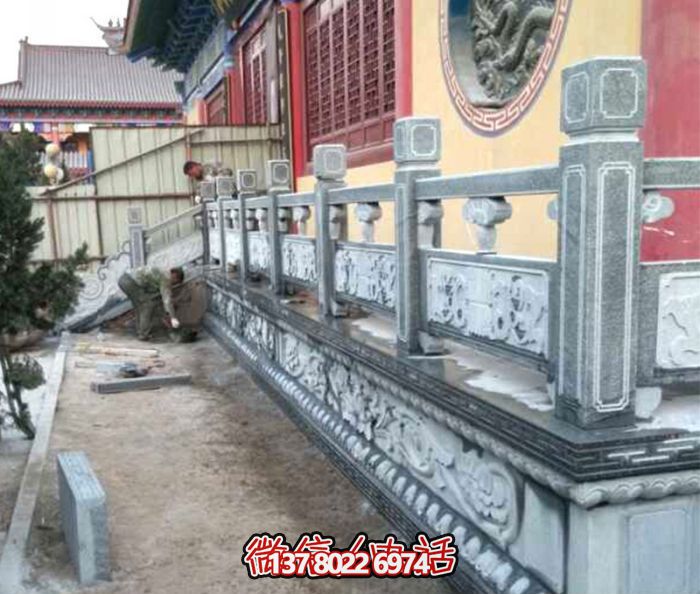 寺廟臺(tái)階青石仿古建筑防護(hù)欄桿
