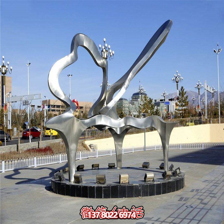 戶外不銹鋼景區(qū)園林雕塑大型公園廣場(chǎng)擺件