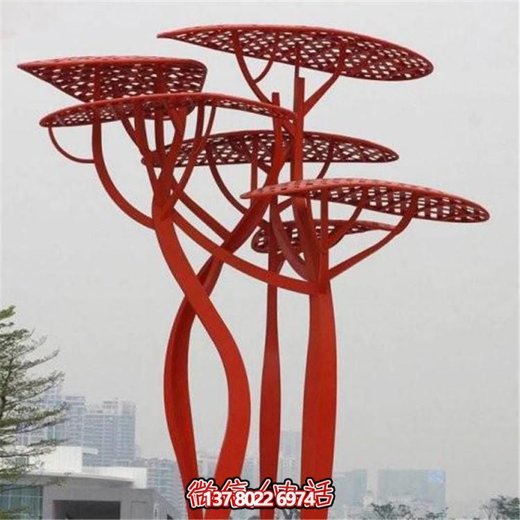 不銹鋼樹(shù)，抽象樹(shù)形雕塑