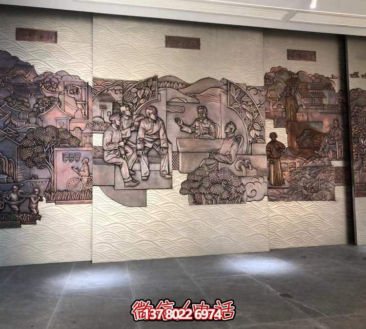 室內(nèi)博物館銅雕浮雕壁畫雕塑