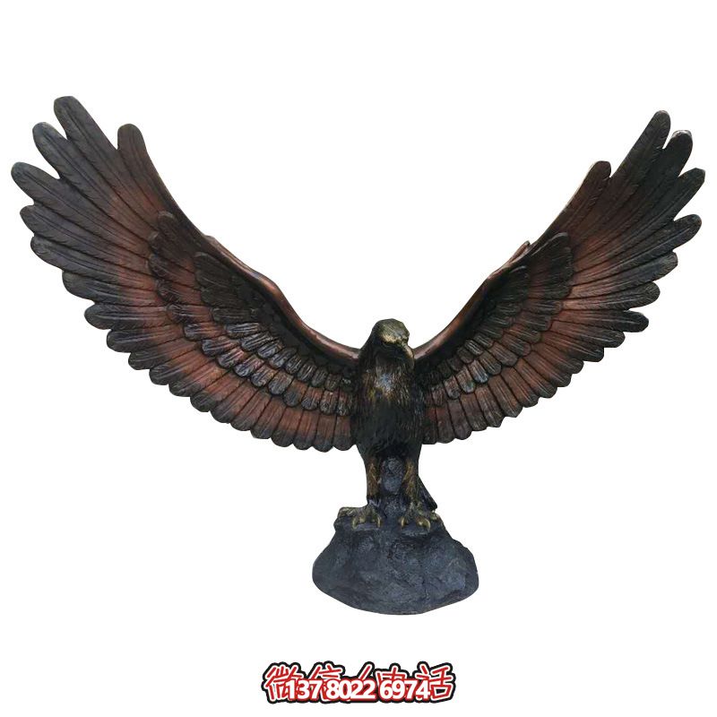 室內(nèi)擺放展翅的樹(shù)脂老鷹雕塑 室內(nèi)擺放展翅的樹(shù)脂老鷹雕塑