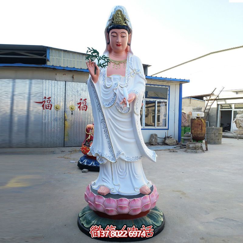 玻璃鋼彩繪戶外景區(qū)滴水觀音雕塑 玻璃鋼彩繪戶外景區(qū)滴水觀音雕塑