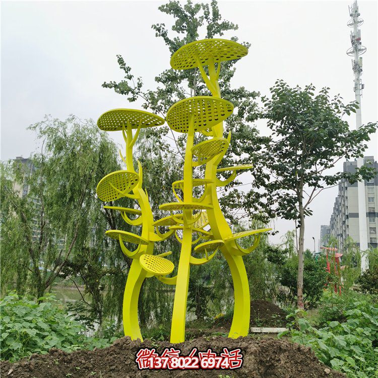 不銹鋼抽象樹(shù)，網(wǎng)狀樹(shù)葉樹(shù)冠