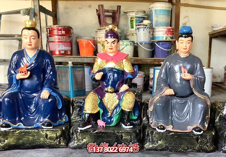 大型玻璃鋼彩繪祖師三清祖師雕塑 大型玻璃鋼彩繪祖師三清祖師雕塑