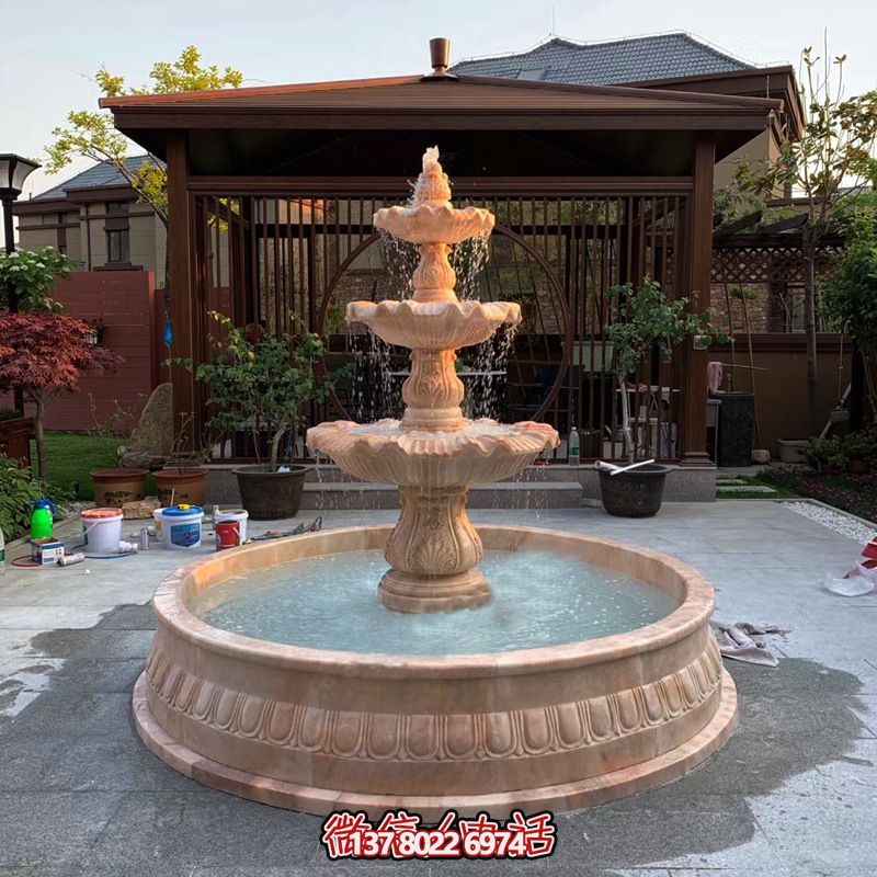 別墅庭院噴泉石雕風(fēng)水輪 別墅庭院噴泉石雕風(fēng)水輪